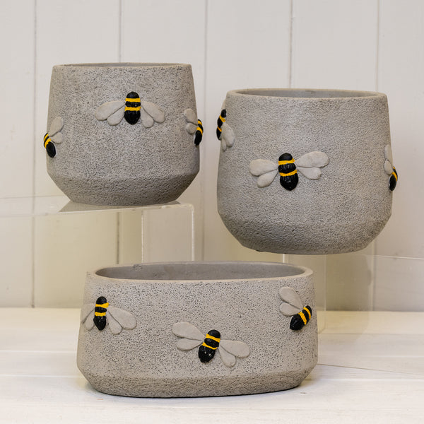 Cement Bee Planter