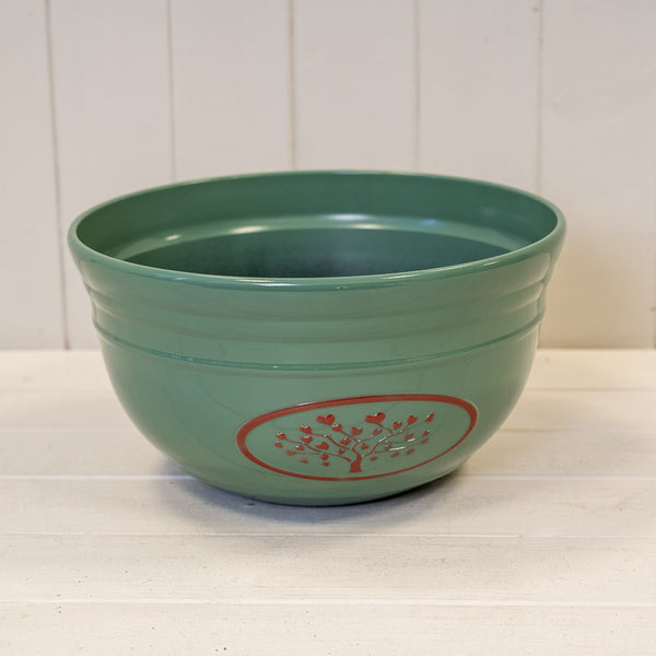Green Love Heart Tree Bowl Recycled Plastic Planter 30cm