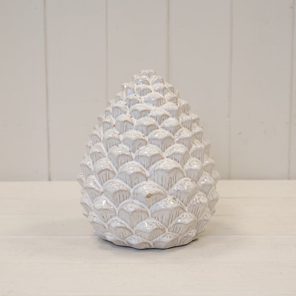Ceramic Natural Pinecone Decoration Large