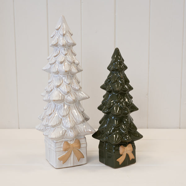 Ceramic Natural Christmas Tree on Box