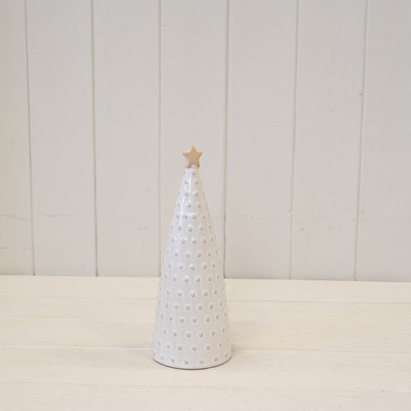 Small Stoneglazed Bobbin Tree with Gold Star