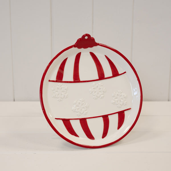 Medium Traditional Red Bauble Plate