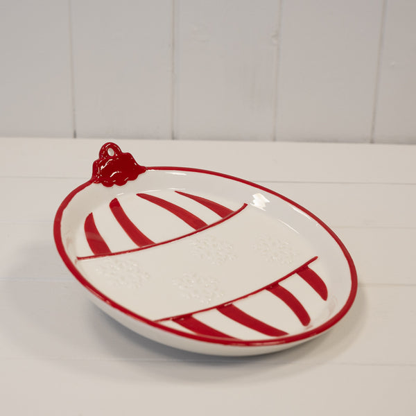 Medium Traditional Red Bauble Plate