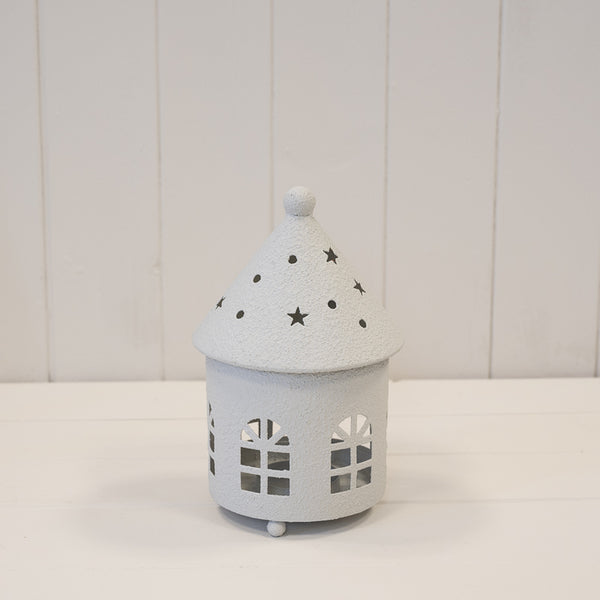 Off White Rounded Tealight House Small