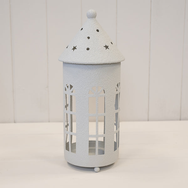 Off White Rounded Tealight House Large