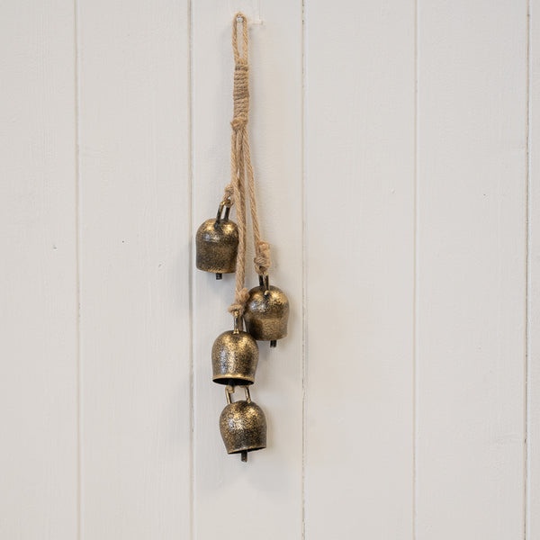 Gold 4-Cowbell Hanging Garland