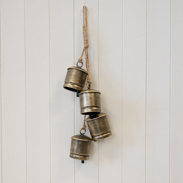 Gold 4-Cowbell Hanging Garland
