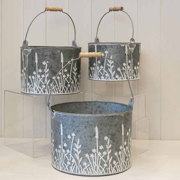 Meadow Design Buckets - Set of 3