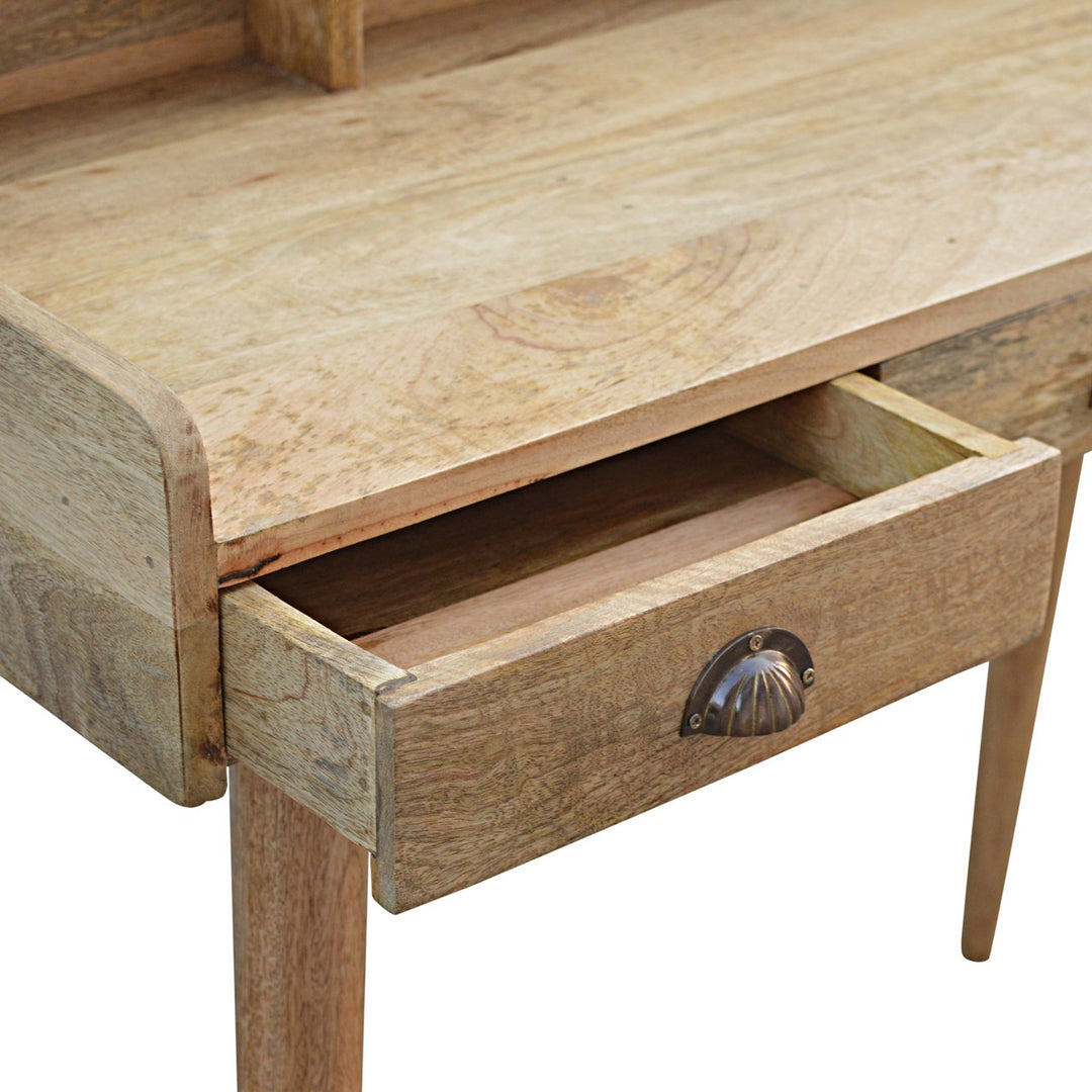 Gallery Back Shell Writing Desk-Smiddy Furniture