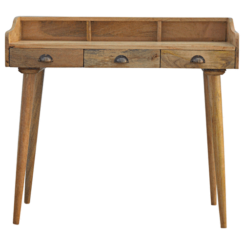 Gallery Back Shell Writing Desk - Smiddy Furniture