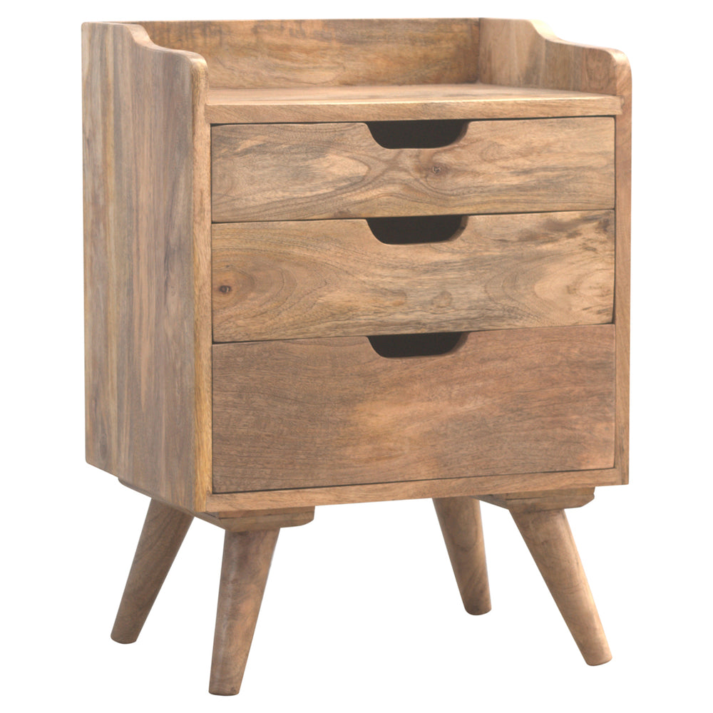 3 Drawer Gallery Bedside - Smiddy Furniture