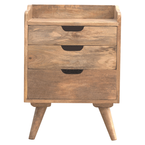 3 Drawer Gallery Bedside - Smiddy Furniture