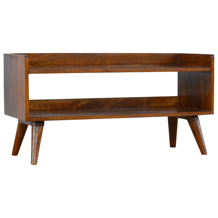 Chestnut Nordic Storage Bench-Smiddy Furniture