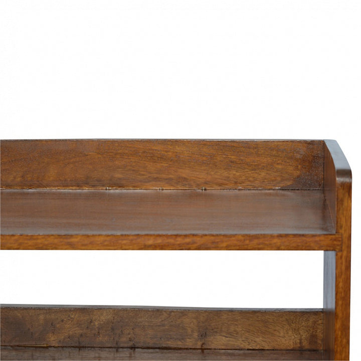 Chestnut Nordic Storage Bench-Smiddy Furniture