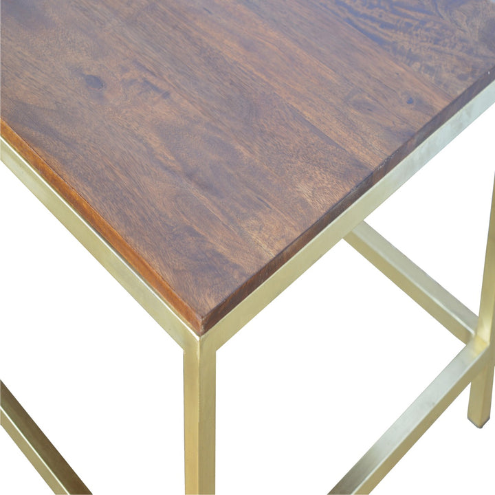 Rectangle Gold Coffee Table - Smiddy Furniture