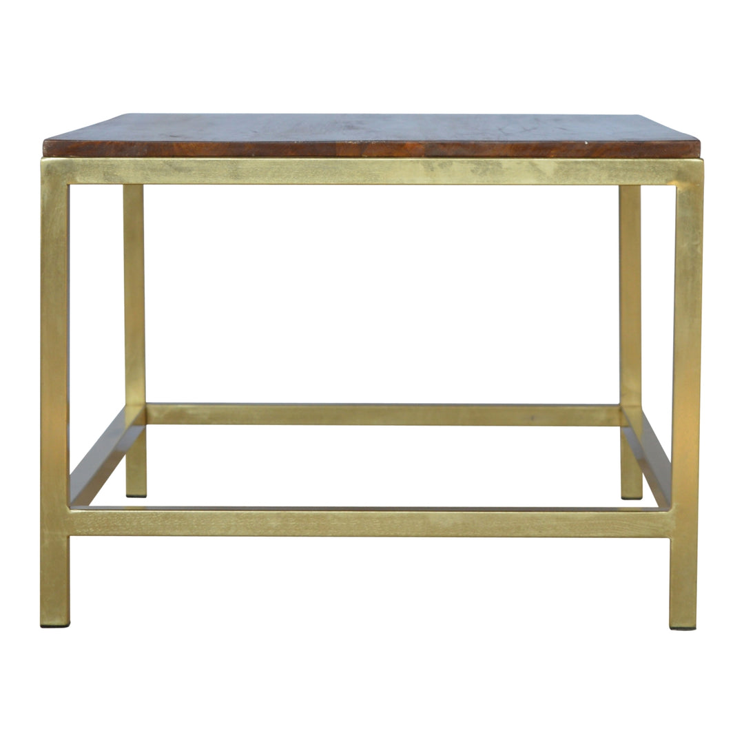 Rectangle Gold Coffee Table - Smiddy Furniture