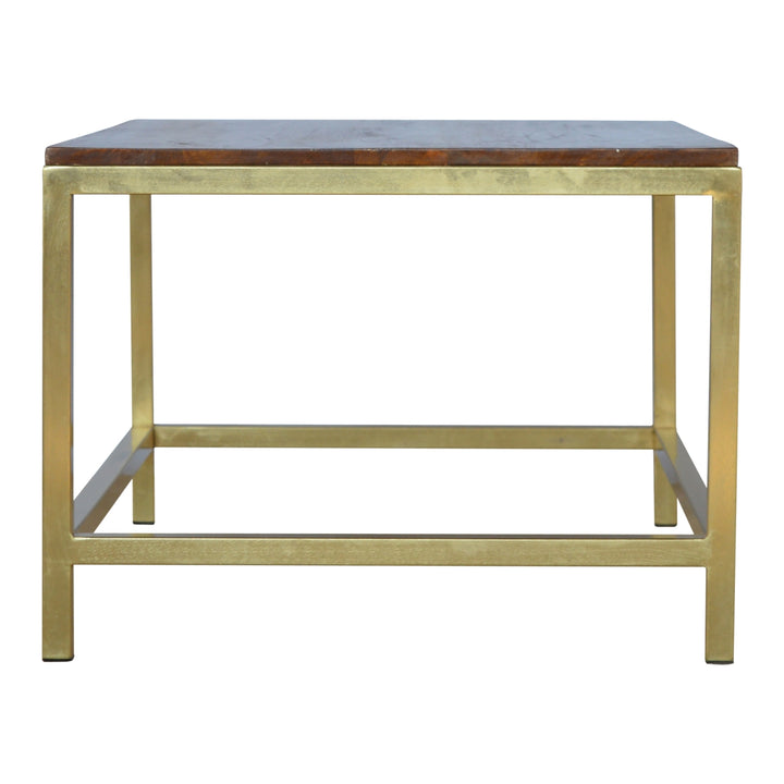 Rectangle Gold Coffee Table - Smiddy Furniture
