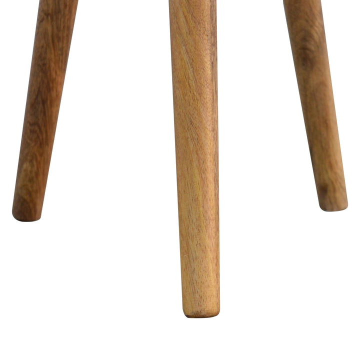 Bone Inlay Tripod Stool - Smiddy Furniture