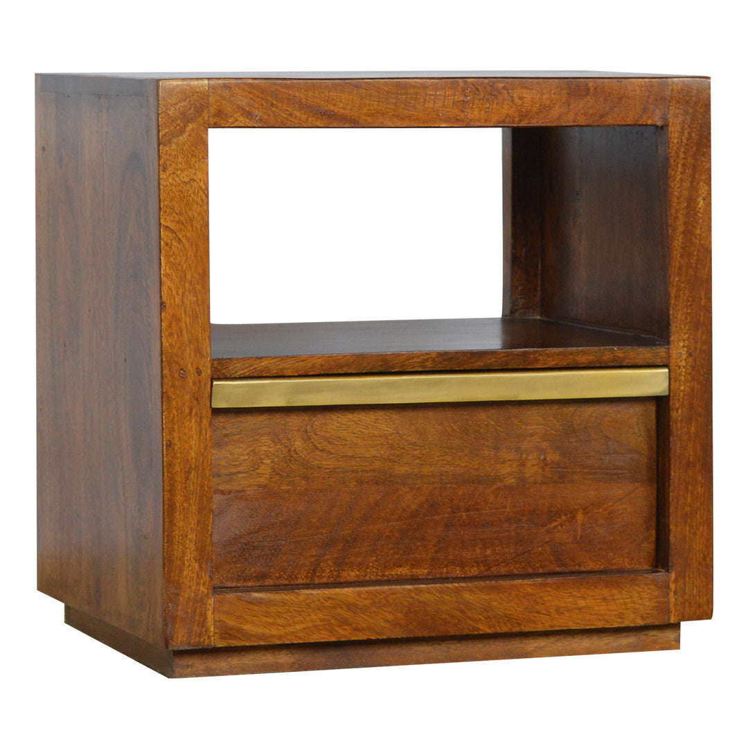 Gold Bar Chestnut Bedside-Smiddy Furniture