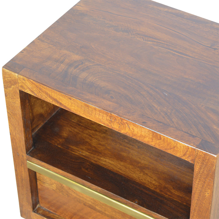 Gold Bar Chestnut Bedside-Smiddy Furniture