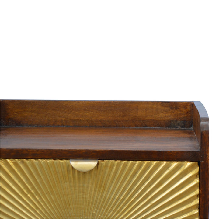 Manila Gold One Drawer Bedside-Smiddy Furniture