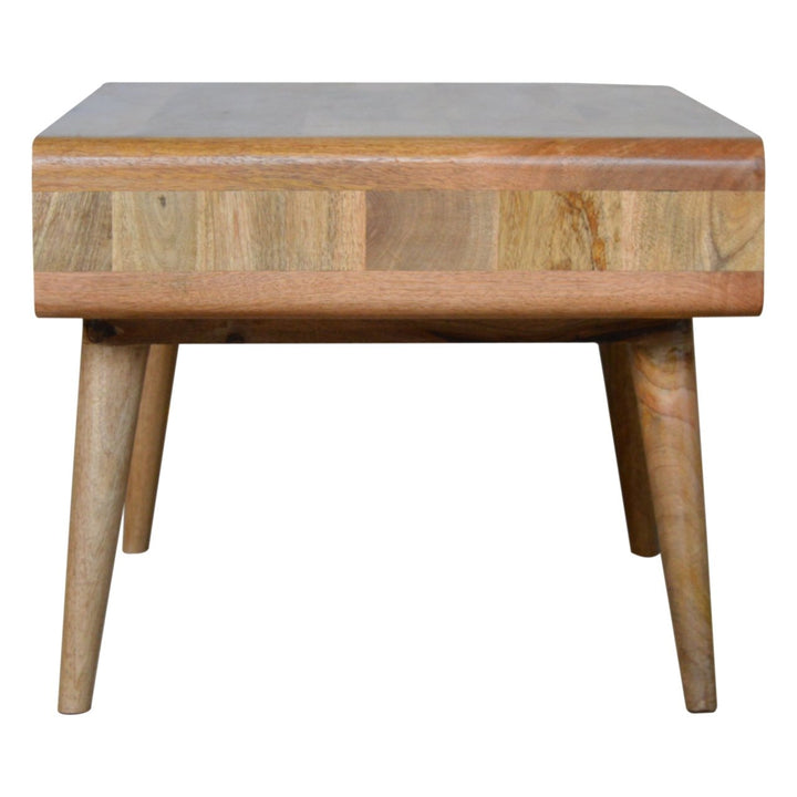 Curved Oak-ish Coffee Table-Smiddy Furniture