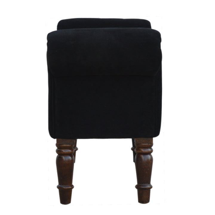 Black Velvet Bench - Smiddy Furniture
