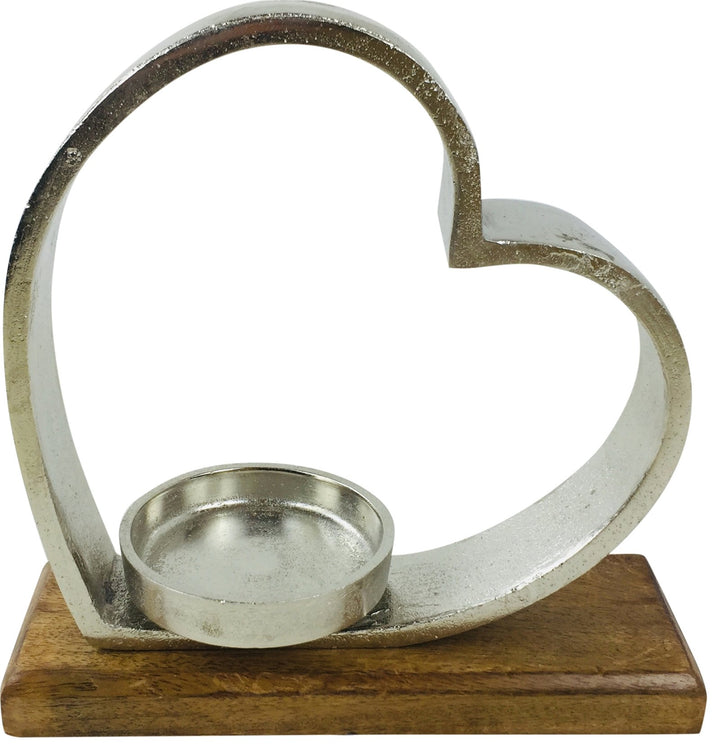 Heart Tea Light Holder 28cm - Smiddy Furniture-1