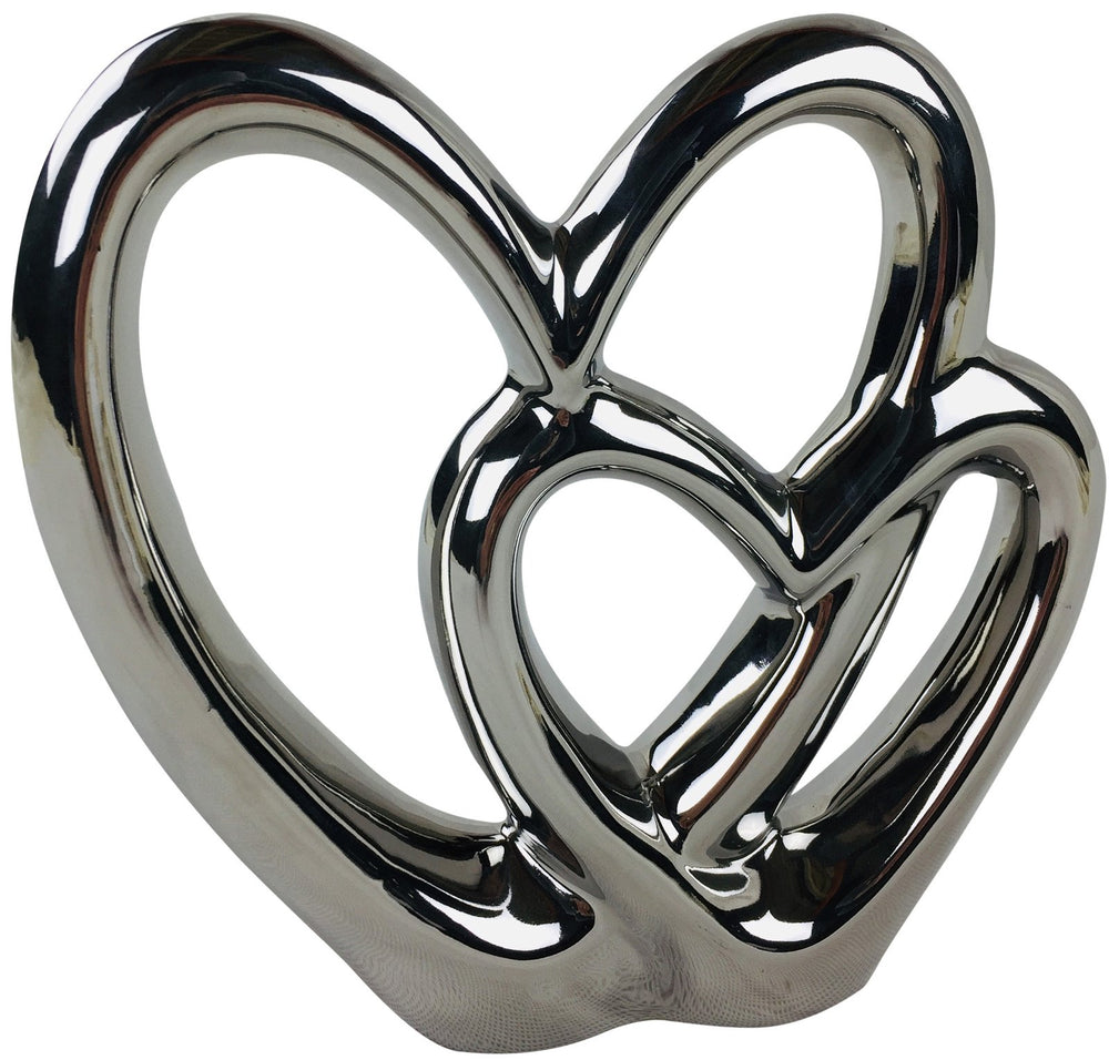 Double Heart Ornament 21cm - Smiddy Furniture-2