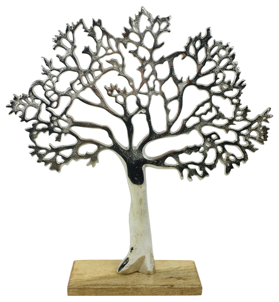 Large Silver Tree Ornament 42cm-Smiddy Furniture