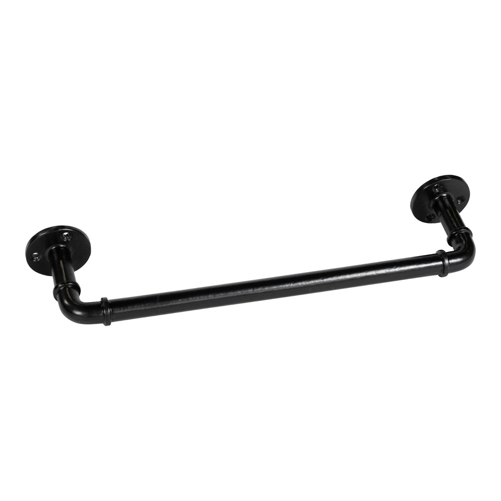 Black Iron Towel Rail 34cm - Smiddy Furniture-2