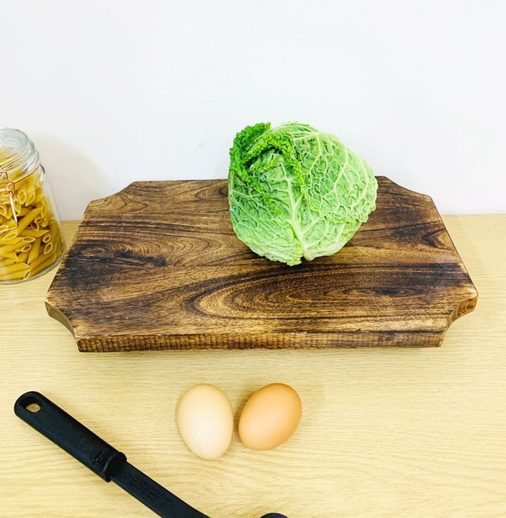 Wooden Distressed Chopping Board On Legs 39cm - Smiddy Furniture-4