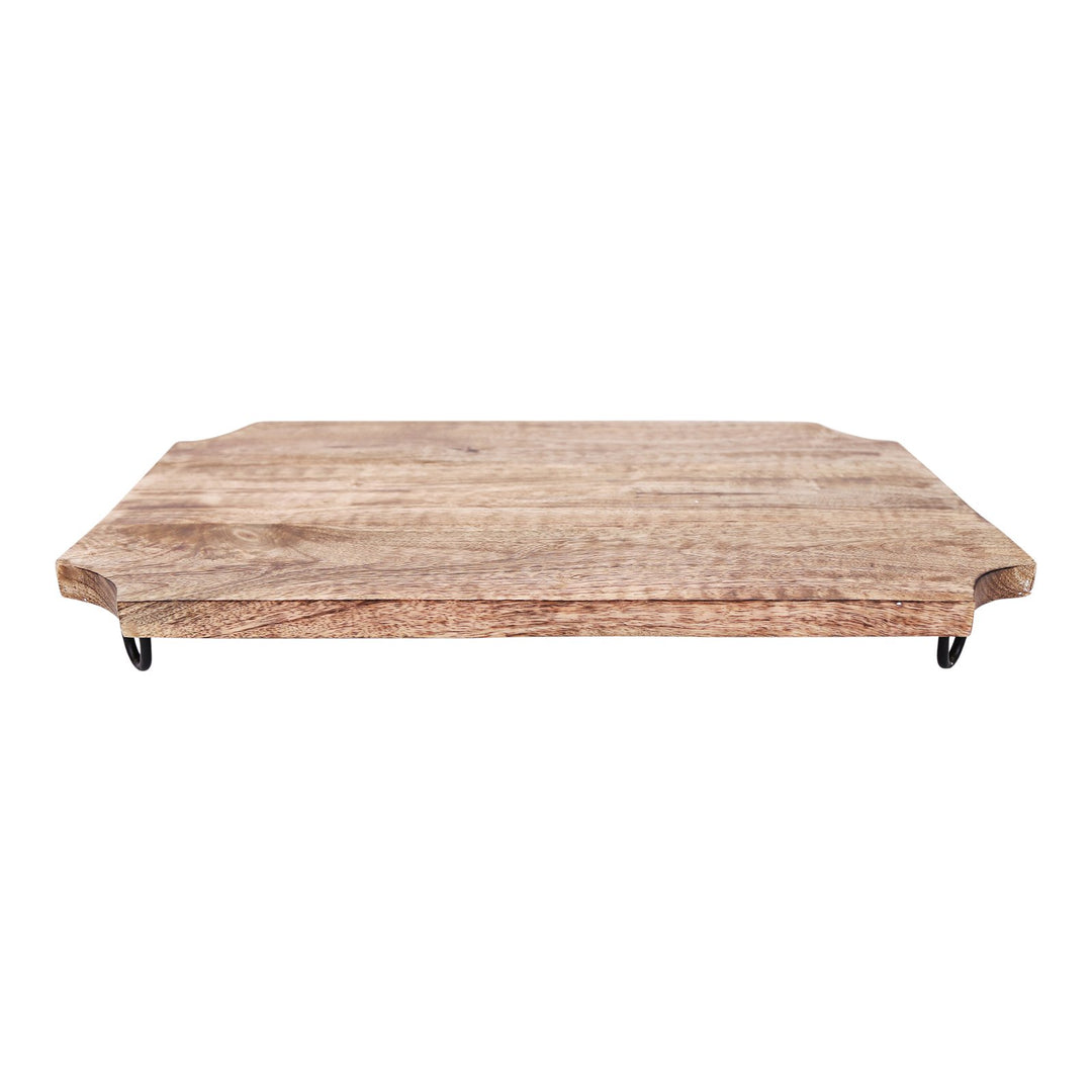Wooden Distressed Chopping Board On Legs 51cm - Smiddy Furniture-1