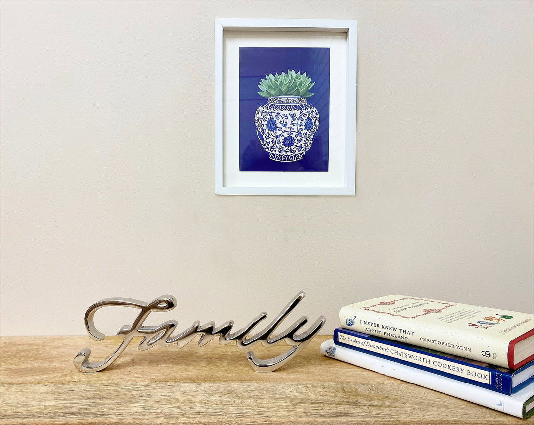 Silver Aluminium Family Ornament - Smiddy Furniture-3