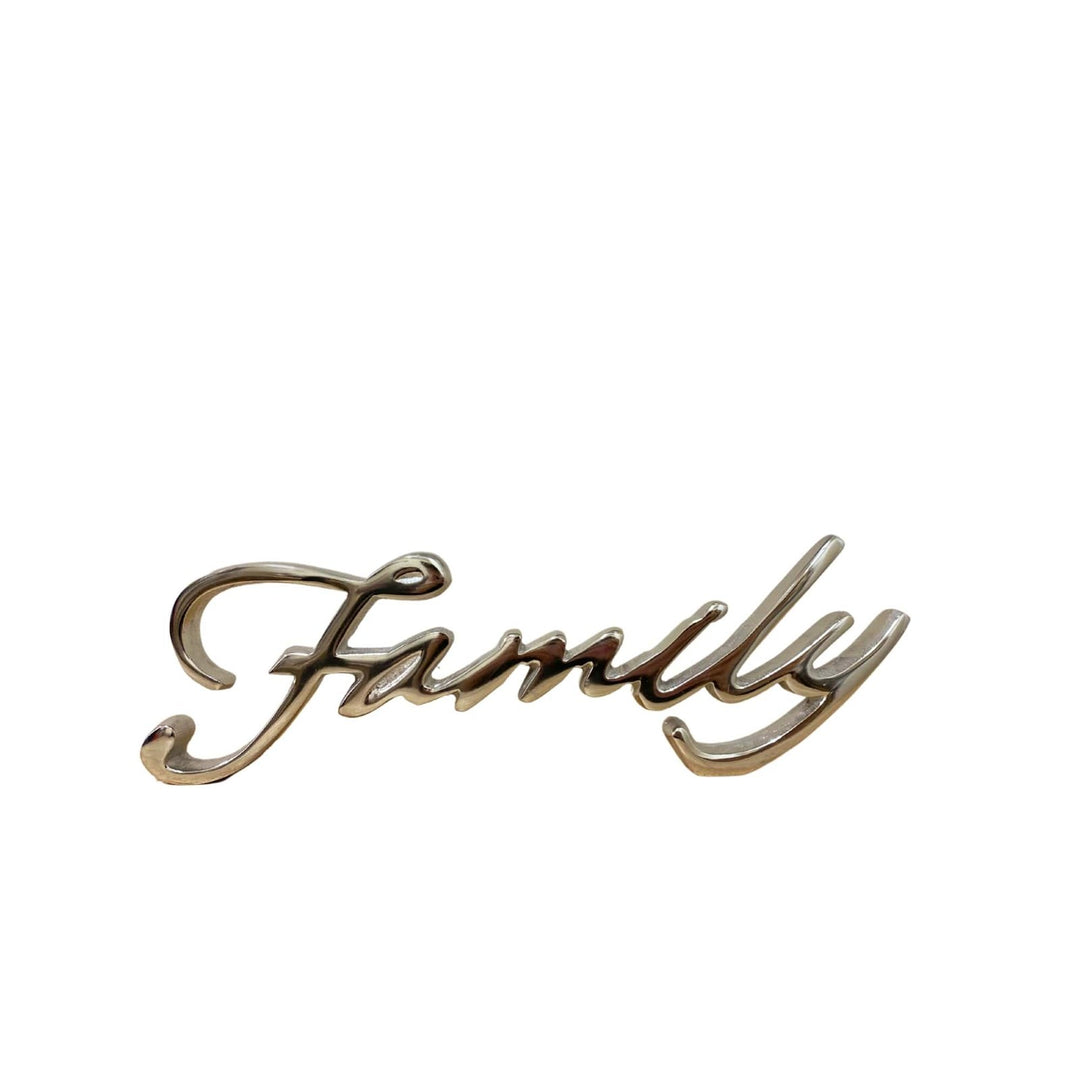 Silver Aluminium Family Ornament - Smiddy Furniture-1