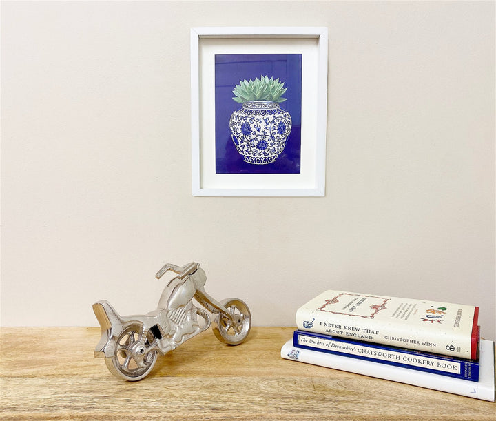 Silver Aluminium Motorcycle Ornament - Smiddy Furniture-3