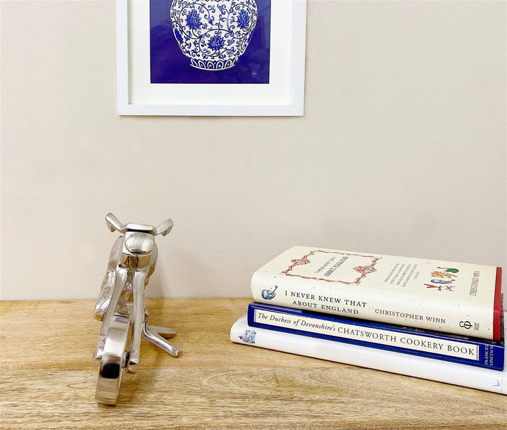 Silver Aluminium Motorcycle Ornament - Smiddy Furniture-4