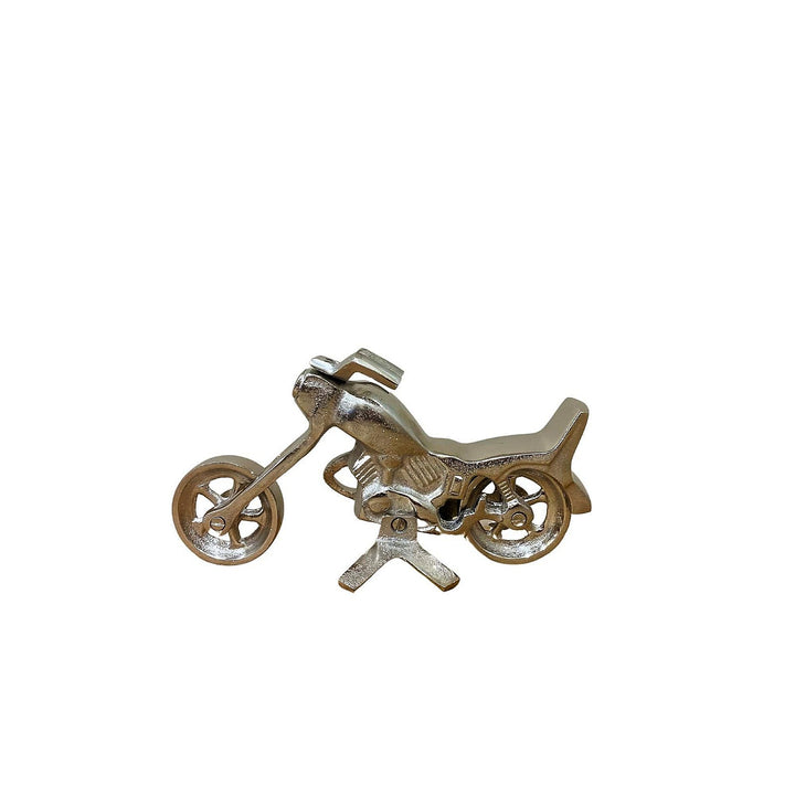 Silver Aluminium Motorcycle Ornament - Smiddy Furniture-1