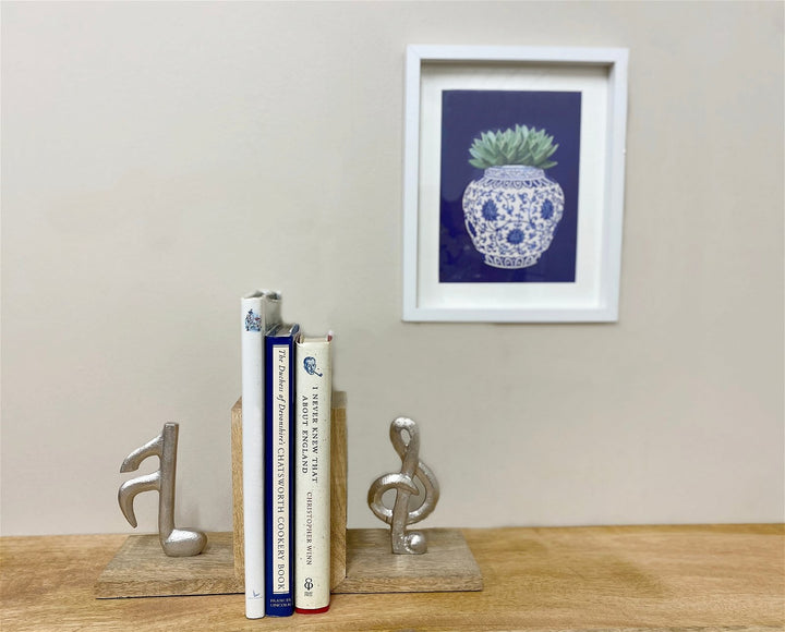 Set of Two Musical Note Bookends-Smiddy Furniture
