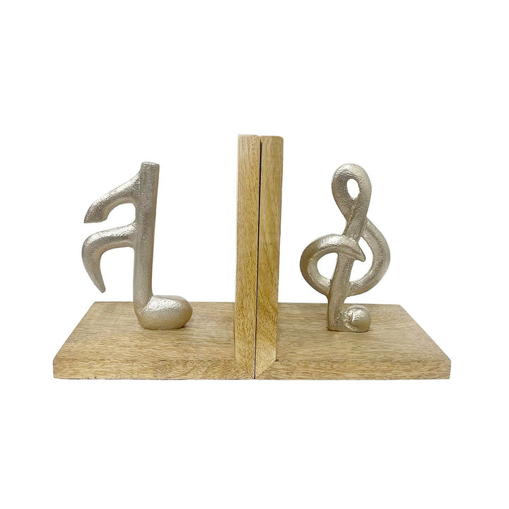 Set of Two Musical Note Bookends-Smiddy Furniture