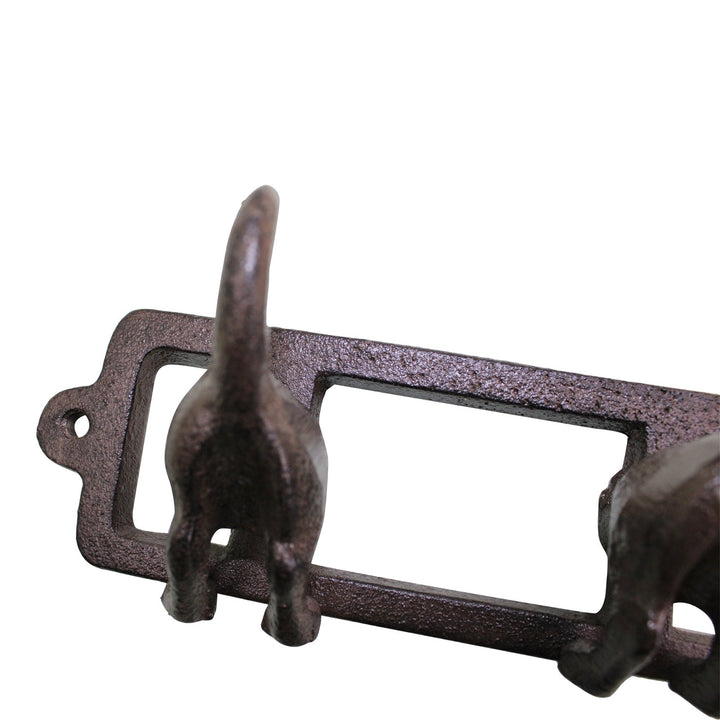 Rustic Cast Iron Wall Hooks, Dogs Tail - Smiddy Furniture-4