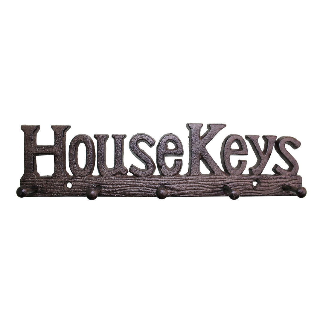 Rustic Cast Iron Wall Hooks, House Keys - Smiddy Furniture-2