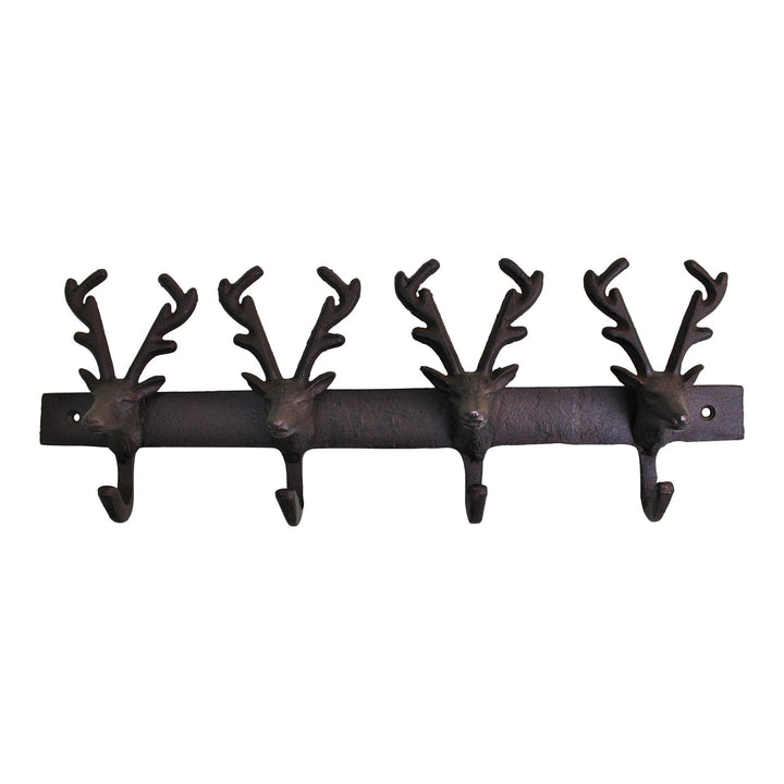 Rustic Cast Iron Wall Hooks, Reindeer - Smiddy Furniture-2