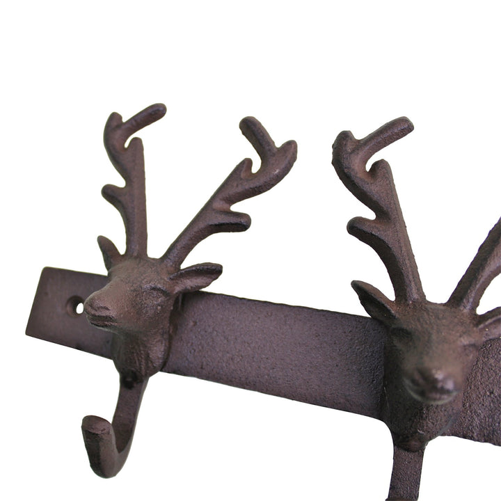 Rustic Cast Iron Wall Hooks, Reindeer - Smiddy Furniture-3