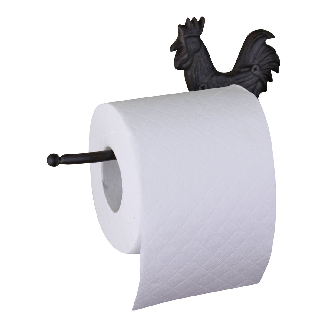 Cast Iron Rustic Toilet Roll Holder, Chicken - Smiddy Furniture-1