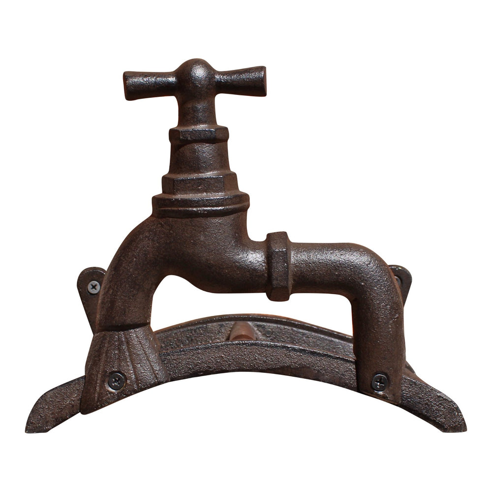 Rustic Cast Iron Wall Mounted Hosepipe Holder - Smiddy Furniture-2