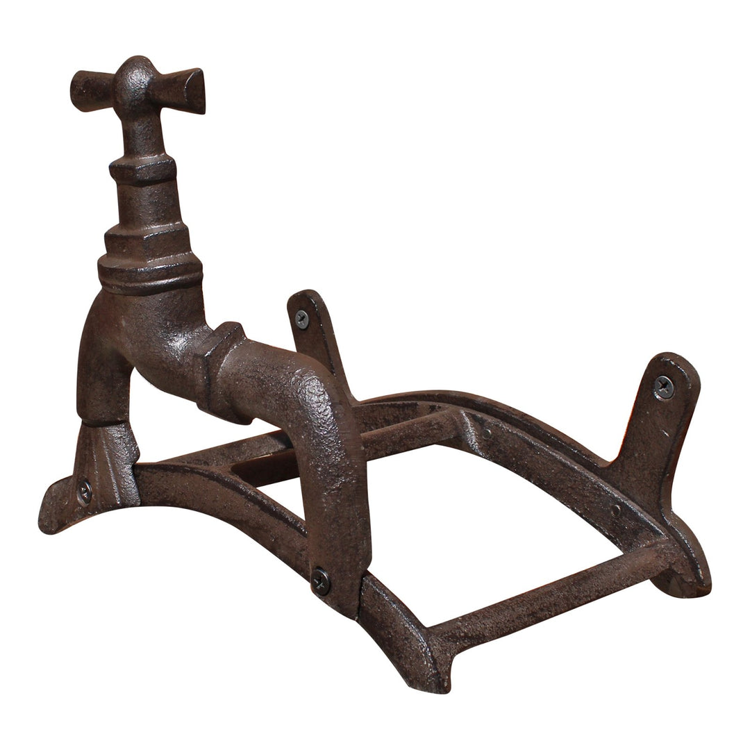 Rustic Cast Iron Wall Mounted Hosepipe Holder - Smiddy Furniture-3