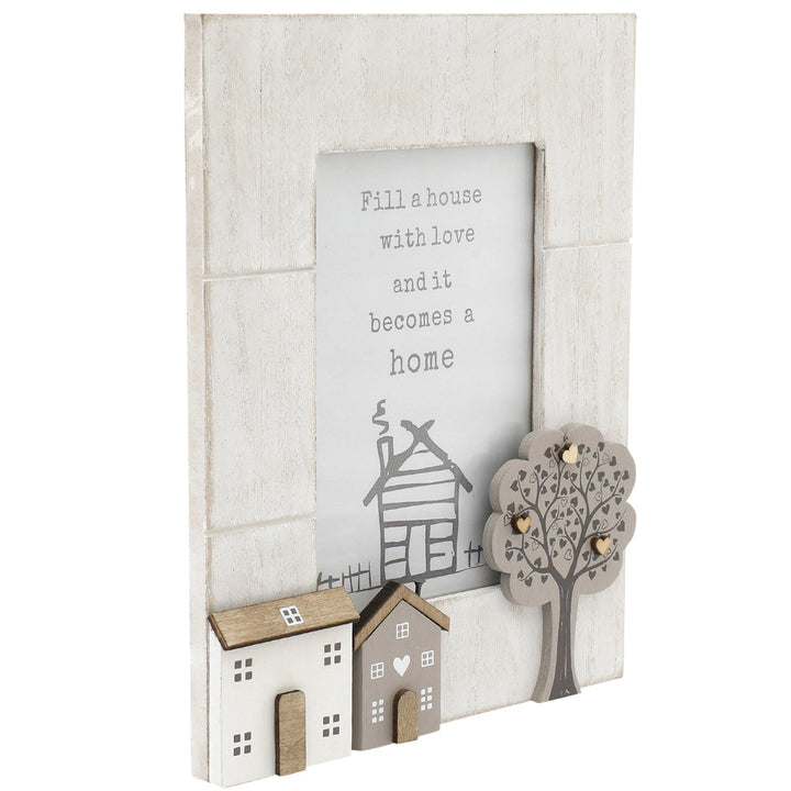 Wooden Houses Photo Frame 4x6 - Smiddy Furniture-1