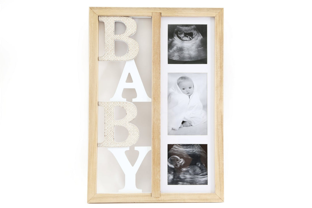 Baby Three Photograph Wooden Frame 43cm - Smiddy Furniture-1