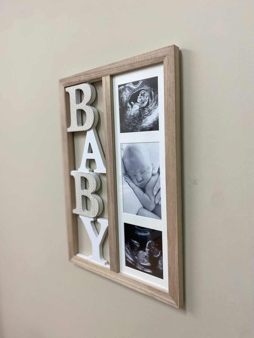 Baby Three Photograph Wooden Frame 43cm - Smiddy Furniture-3